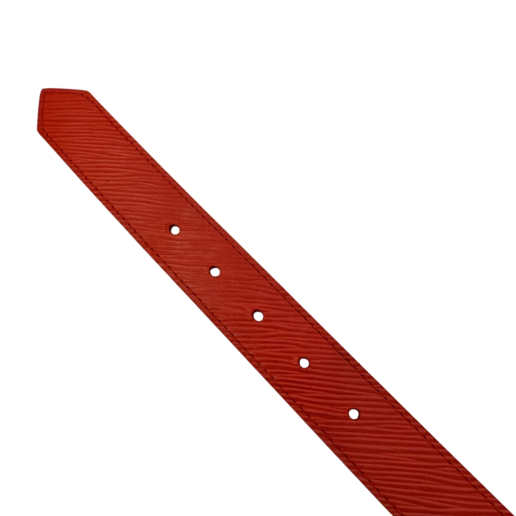 Louis Vuitton Twist Red Epi Leather Belt - Size 80 cm
