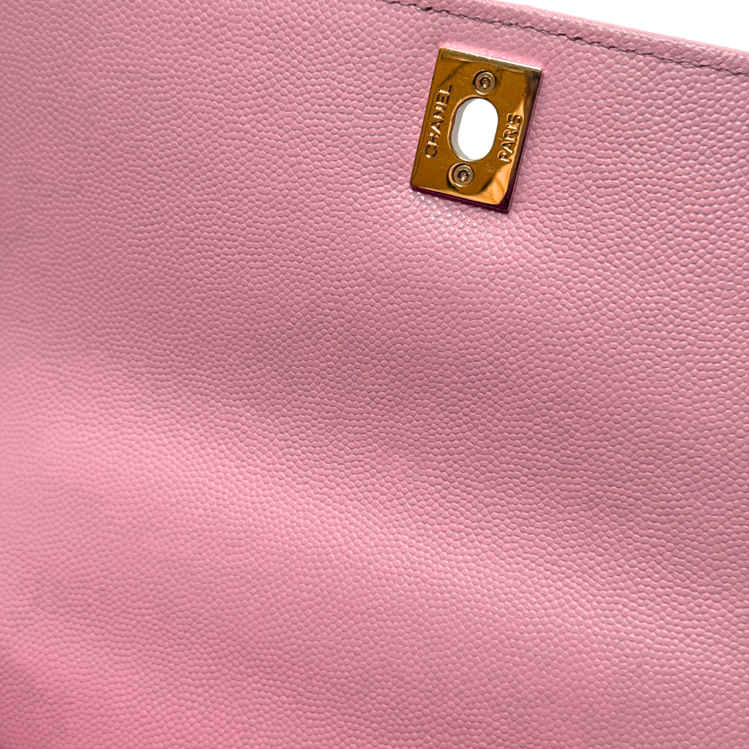Chanel Coco Handle 23 in Pink Caviar Leather