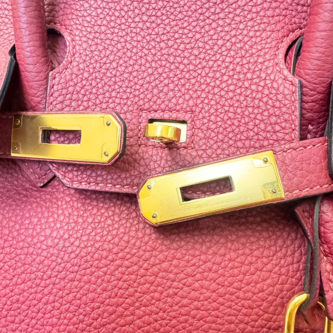 Hermès Birkin 30 in Rouge Grenat Togo Leather