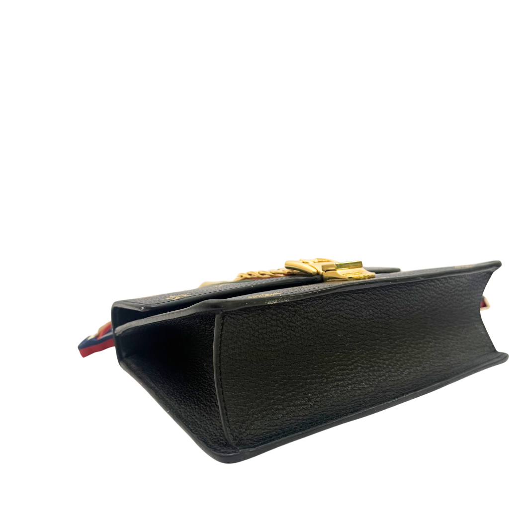 Gucci Sylvie Small Shoulder Bag with Bee and Star Appliqué
