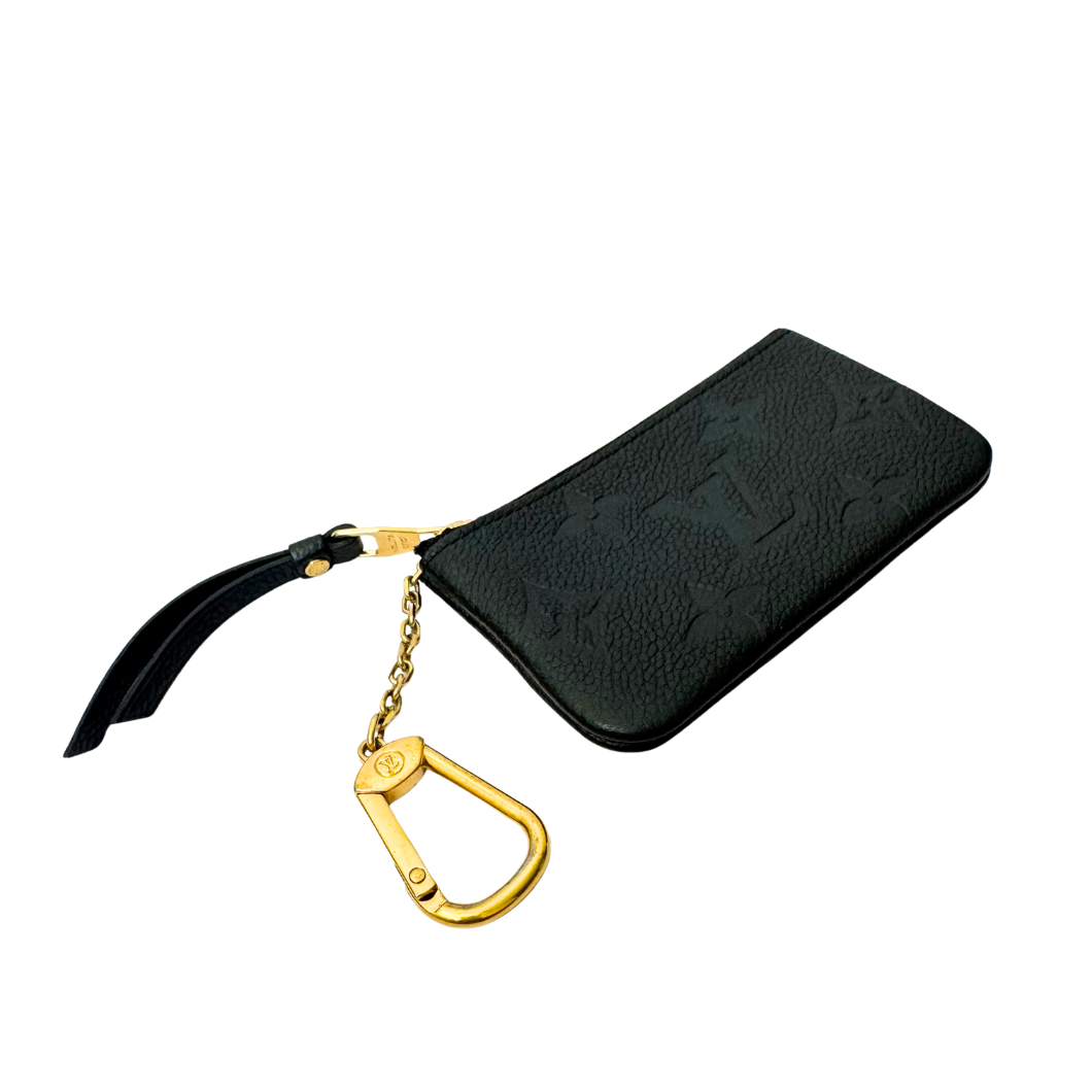 Louis Vuitton Key Pouch in Black Monogram Empreinte Leather