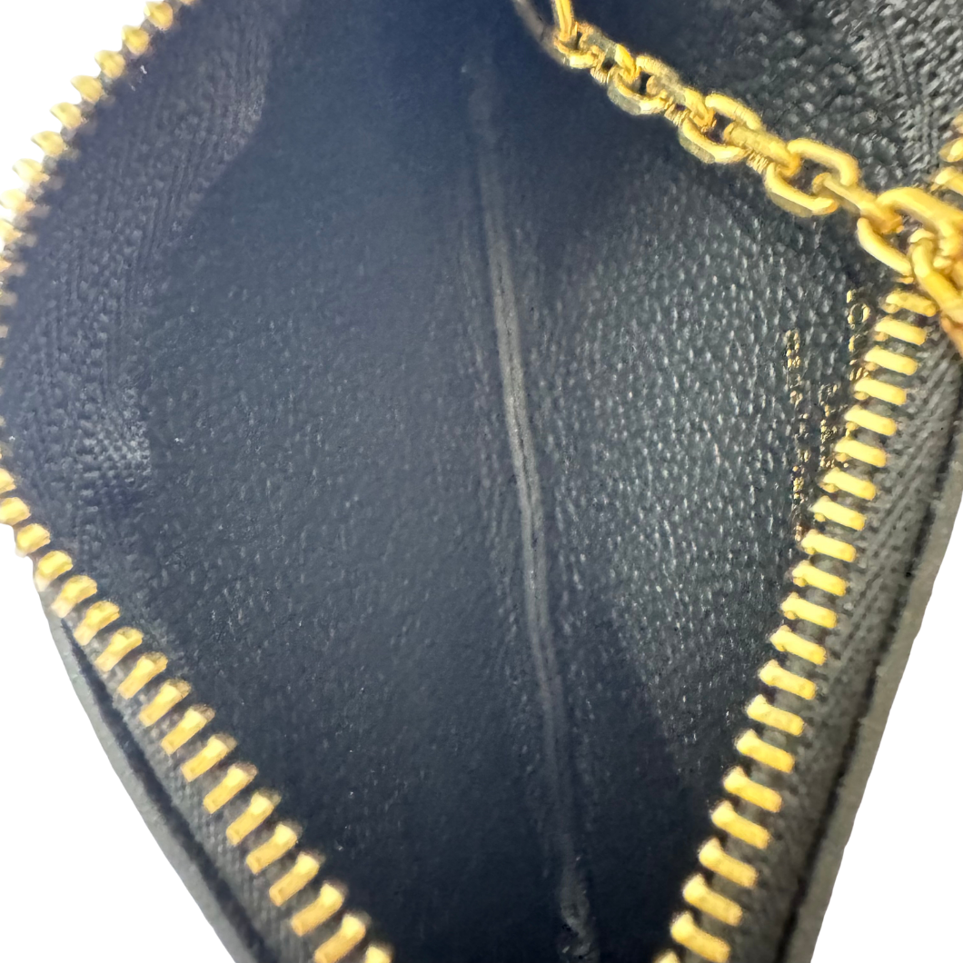 Louis Vuitton Key Pouch in Black Monogram Empreinte Leather