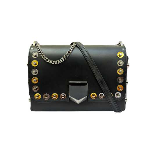 Jimmy Choo Lockett Bag in Black Leather