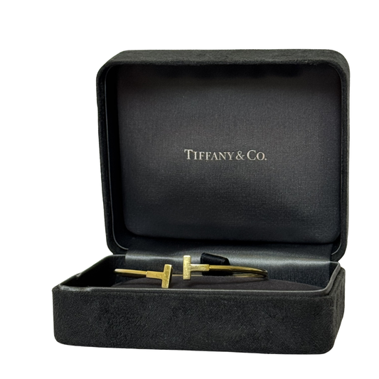 Tiffany & Co. T Wire Bracelet in 18K Yellow Gold