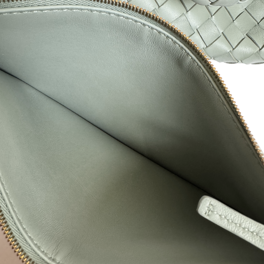Bottega Veneta Parachute Bag in Sage Leather