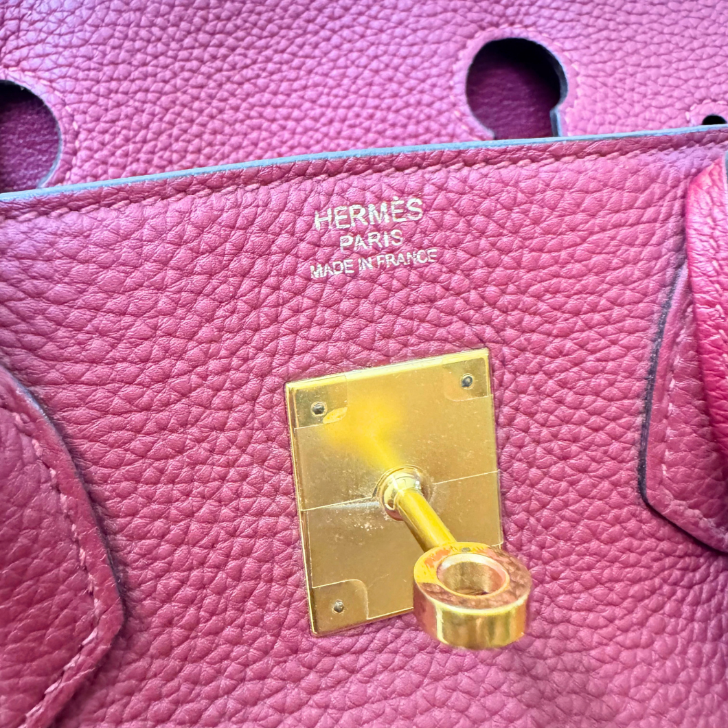 Hermès Birkin 30 in Rouge Grenat Togo Leather
