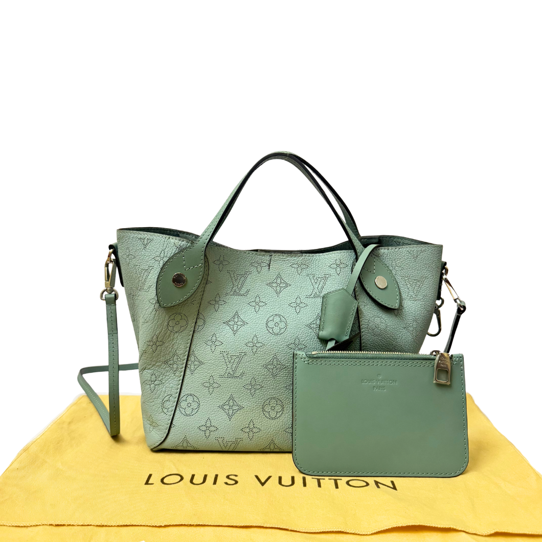 Louis Vuitton Hina Bag in Green Mahina Perforated Leather