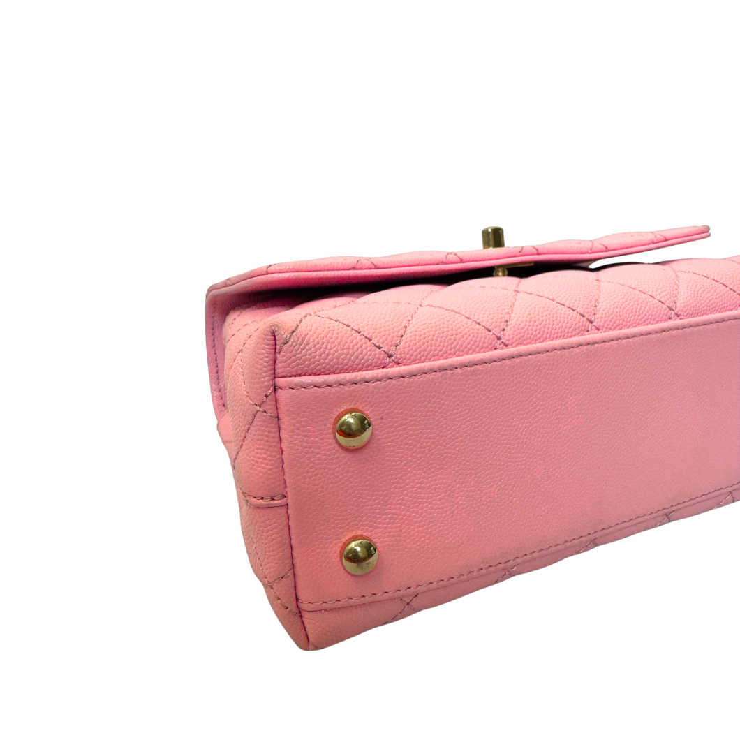 Chanel Coco Handle 23 in Pink Caviar Leather
