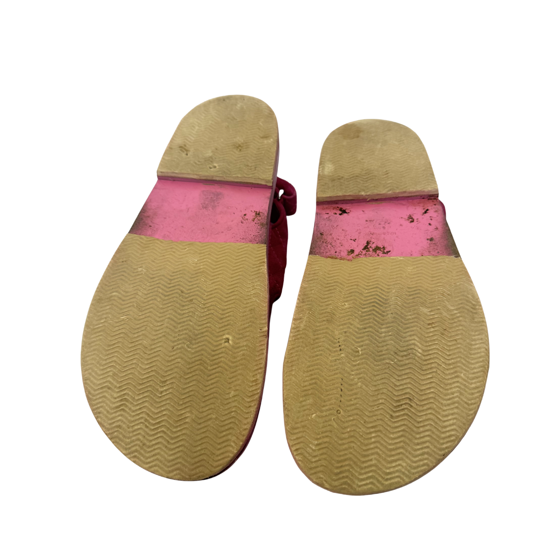 Chanel No. 5 Gate Interlocking CC Logo Flat Sandals - Size 39