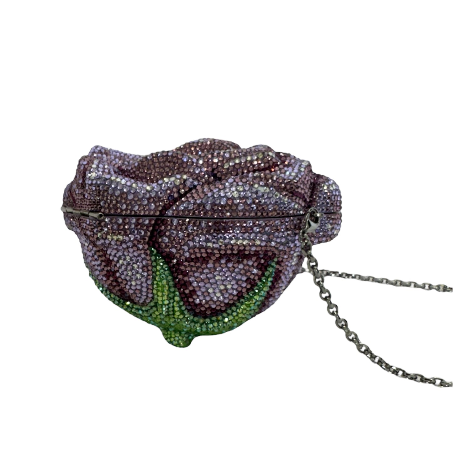Judith Leiber Rose Melody Crystal Minaudière