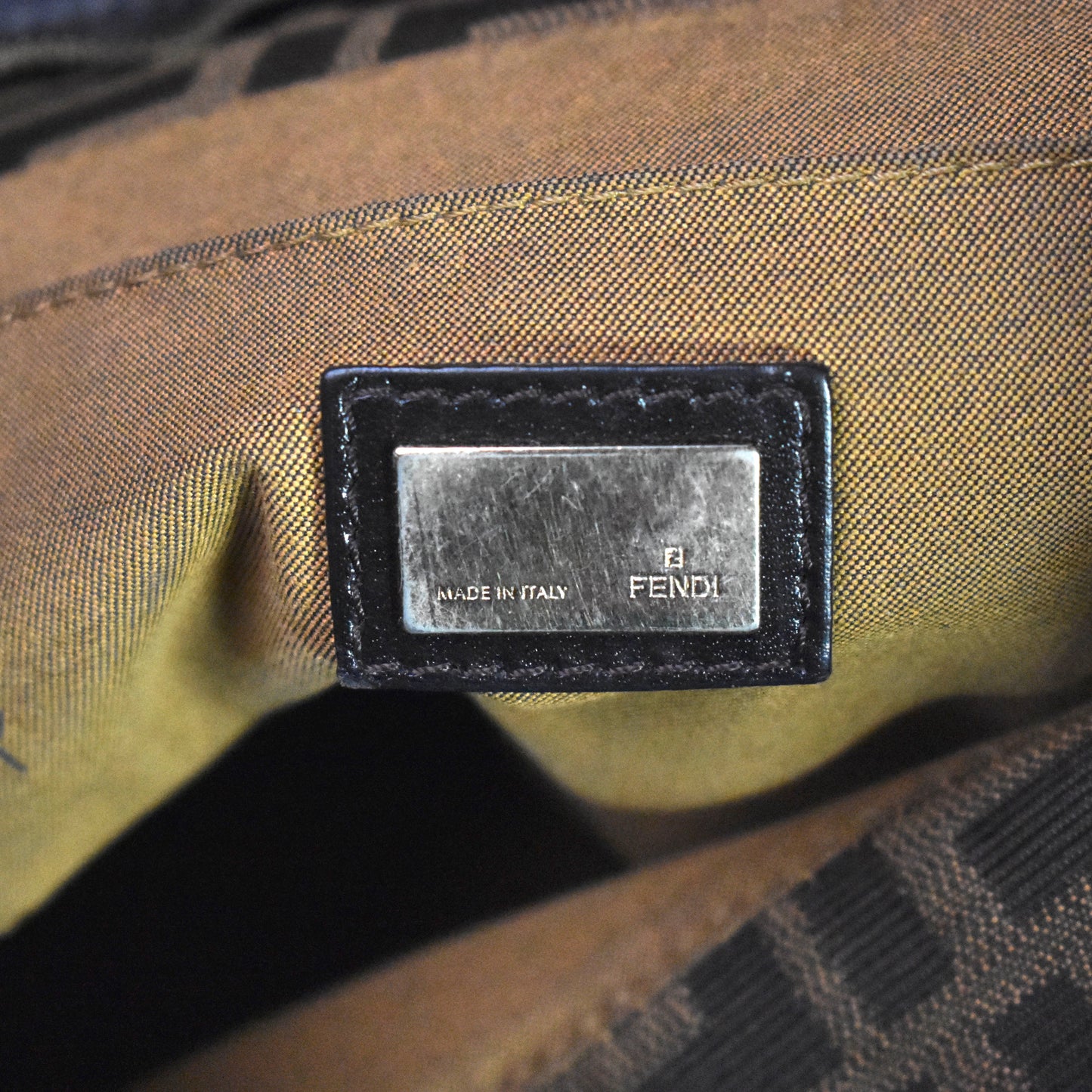 Fendi FF Monogram Zucca Hobo Bag