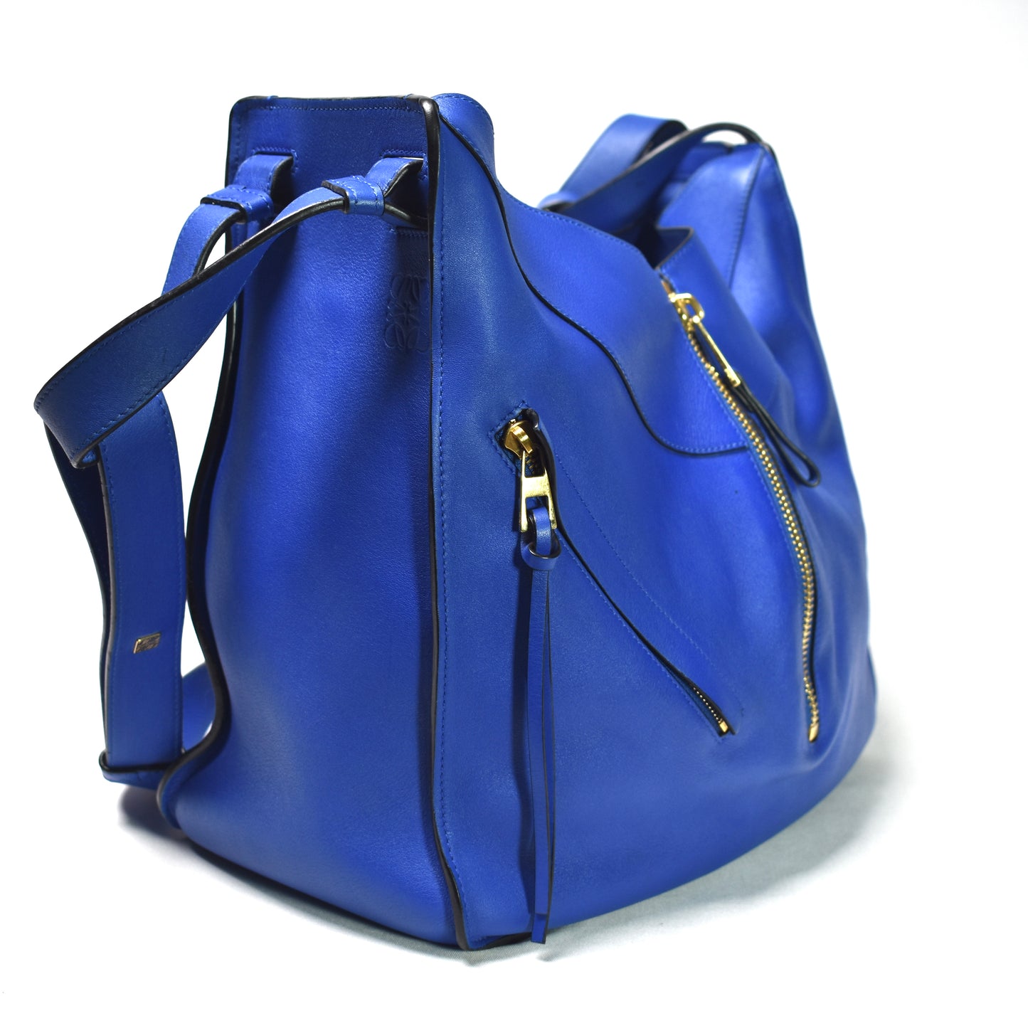 Loewe Blue Leather Large Hammock Bag