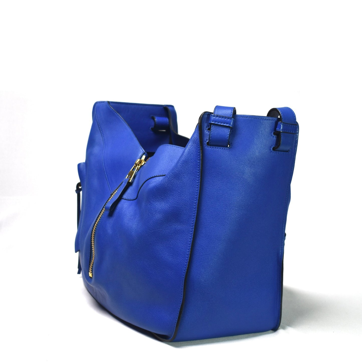 Loewe Blue Leather Large Hammock Bag