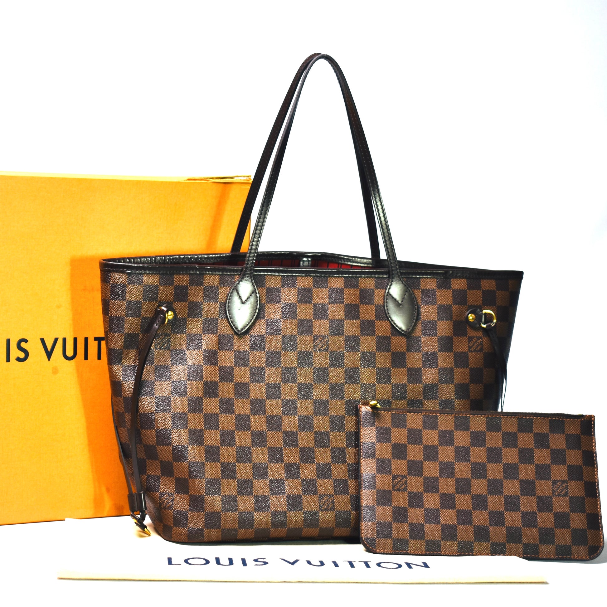 Louis Vuitton Damier Ebene Canvas Neverfull MM Bag