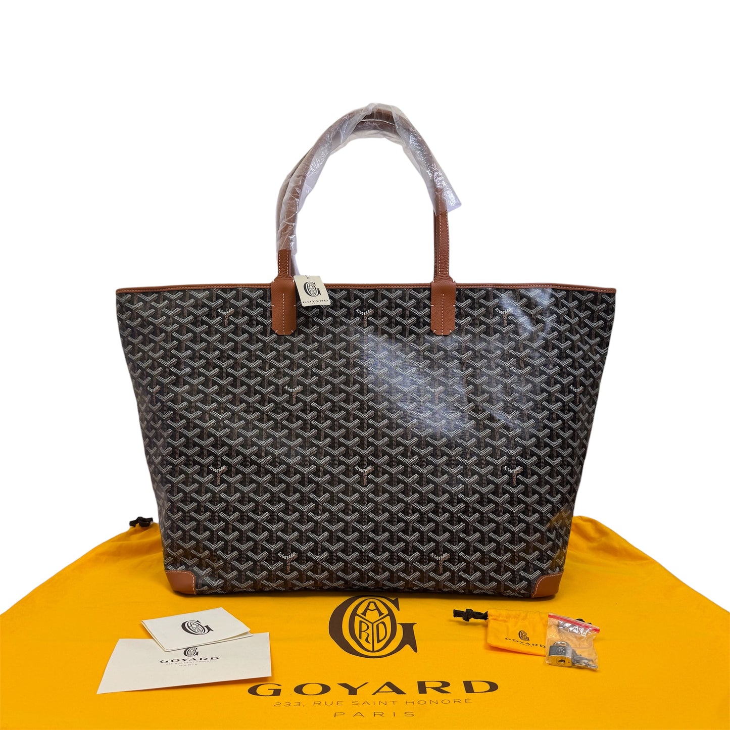 Goyard Artois GM Tote in Black & Brown