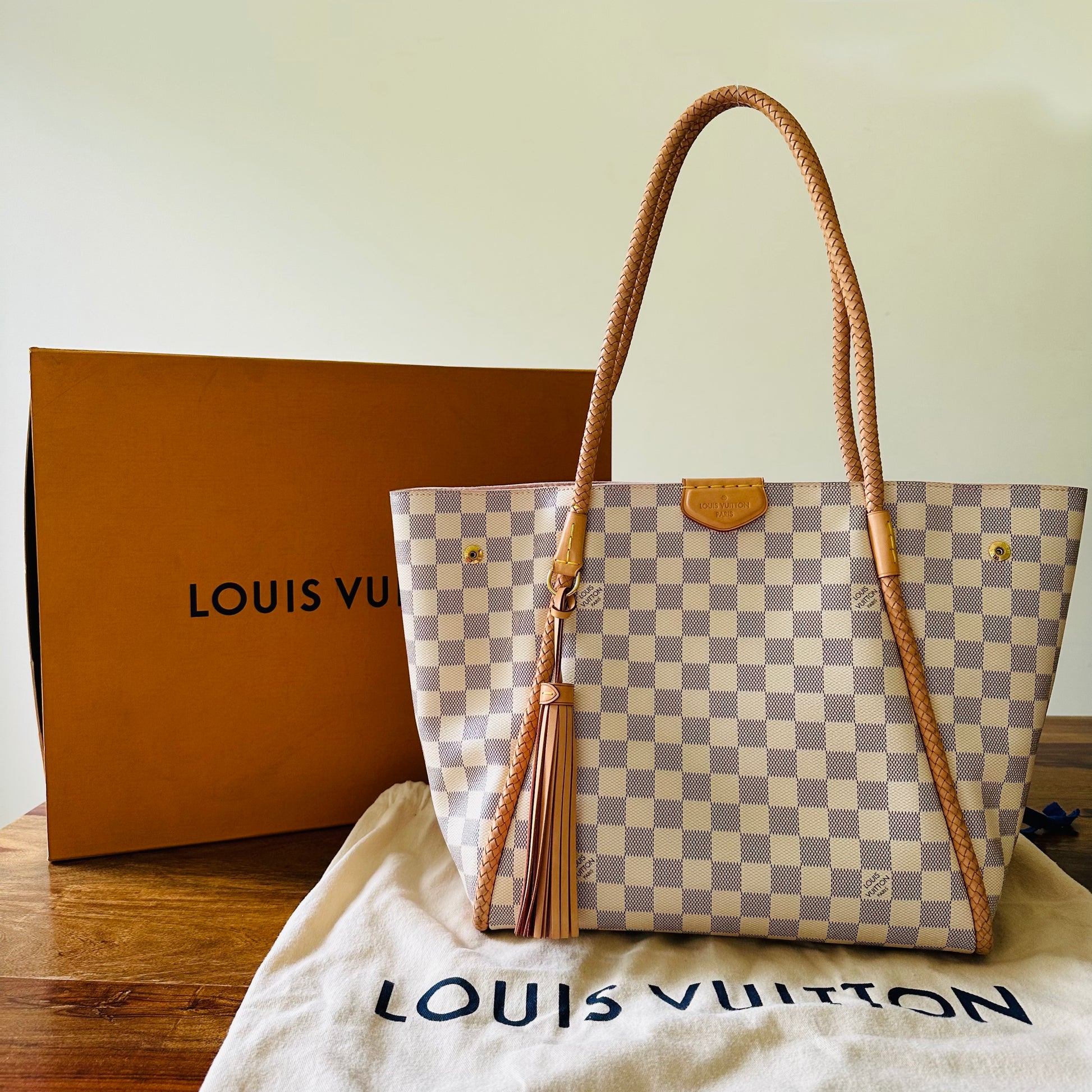 Louis Vuitton Propriano Tote Damier Azur Bag