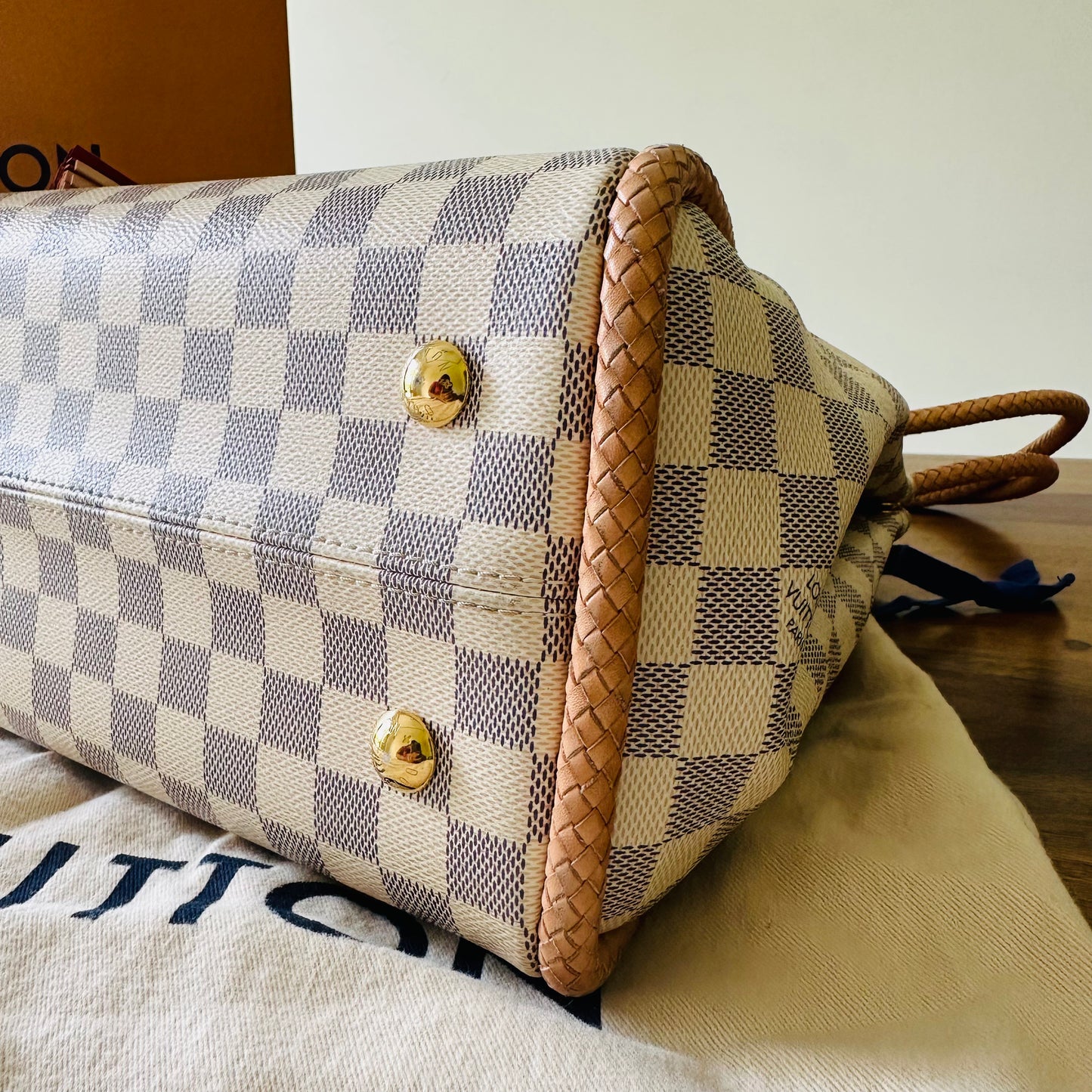 Louis Vuitton Propriano Tote Damier Azur Bag