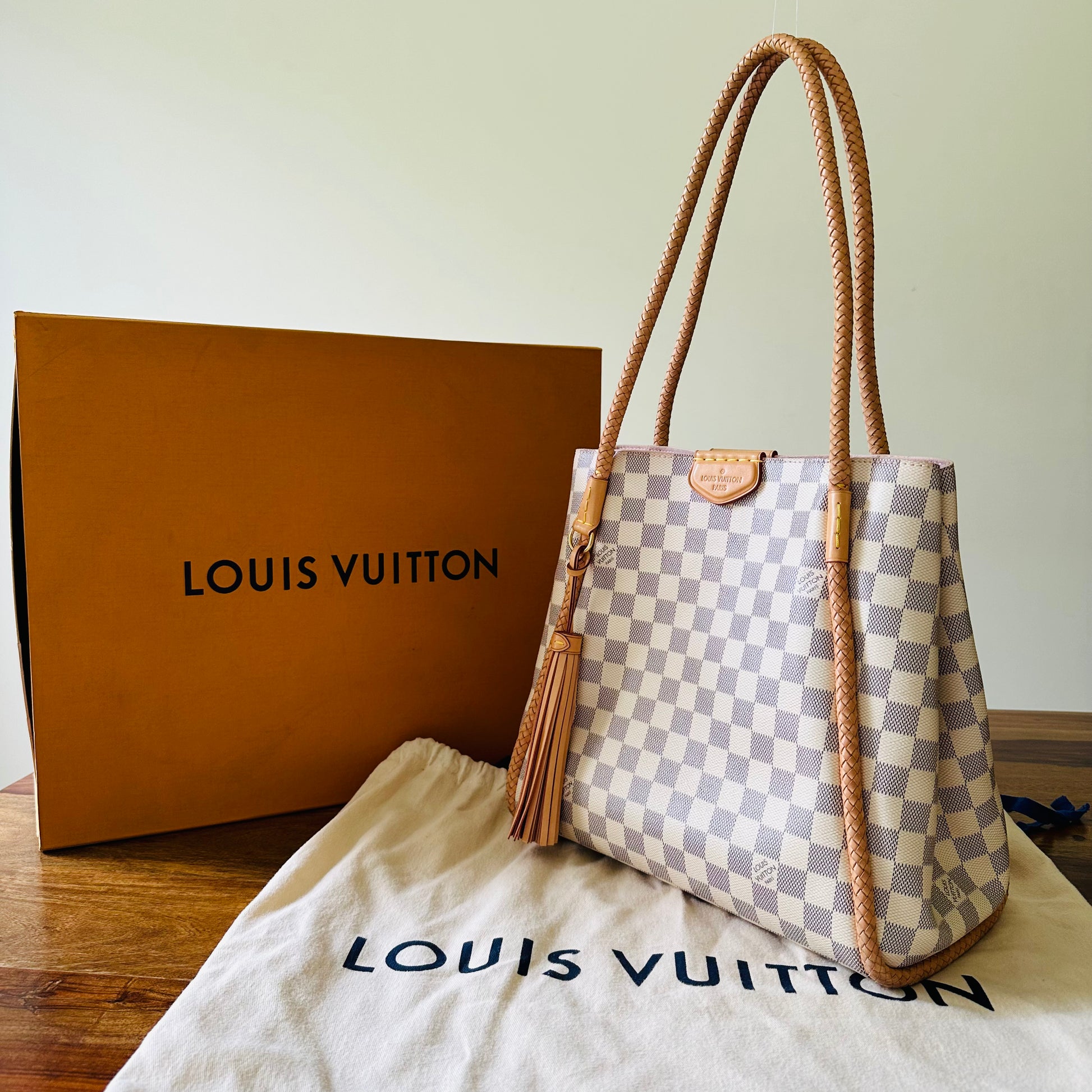 Louis Vuitton Propriano Tote Damier Azur Bag