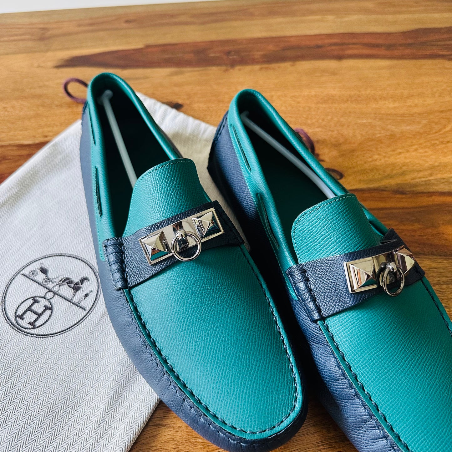 Hermès Irving Leather Drivers - Size 43.5
