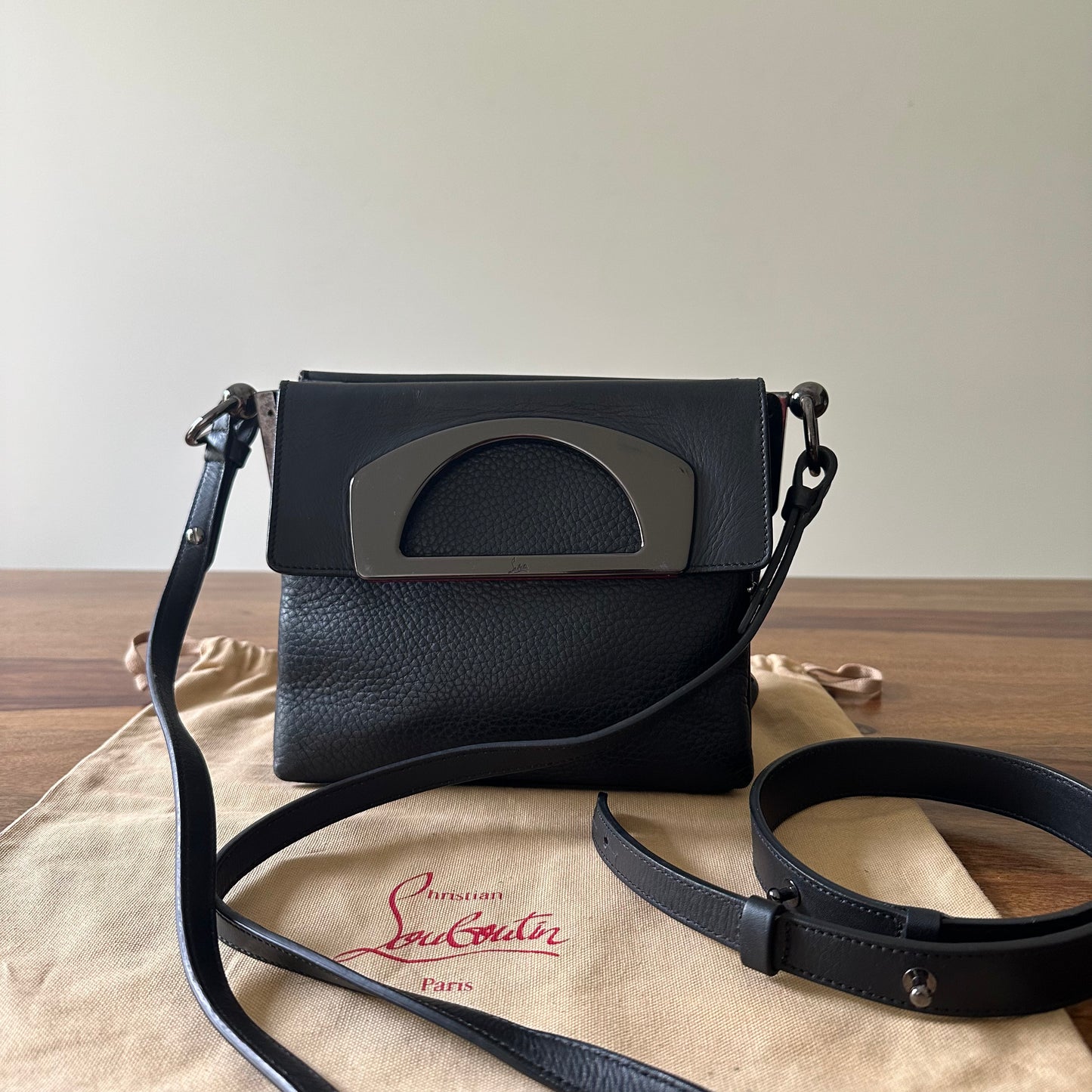 Christian Louboutin Textured Leather Passage Bag