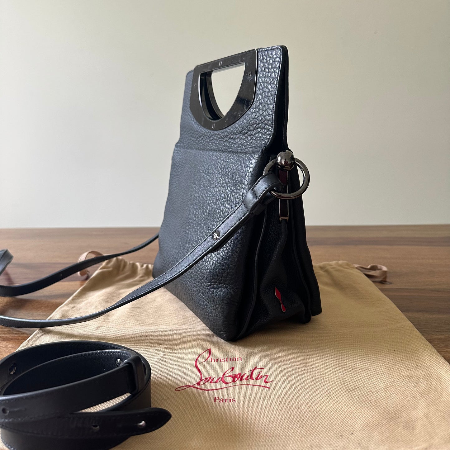 Christian Louboutin Textured Leather Passage Bag