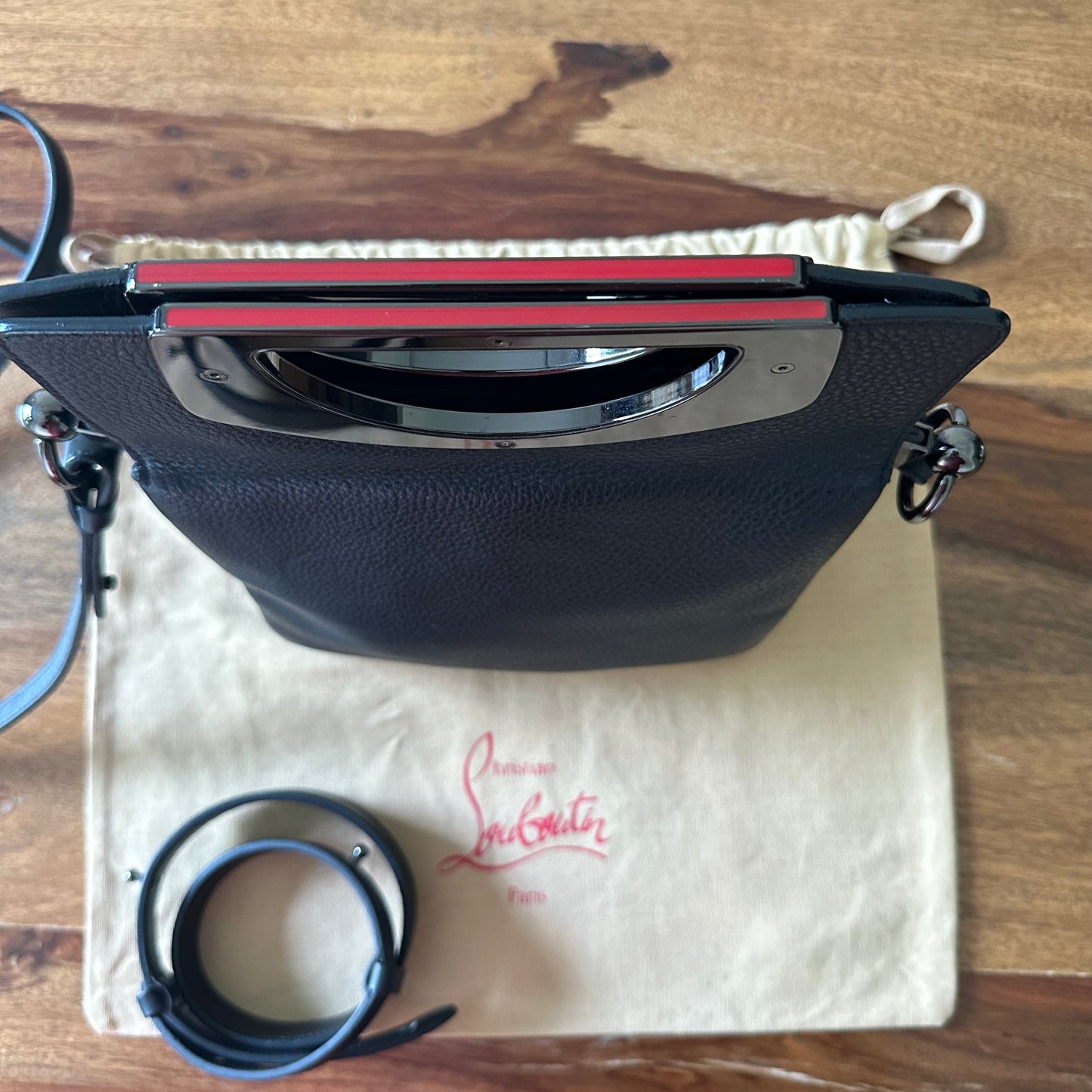 Christian Louboutin Textured Leather Passage Bag