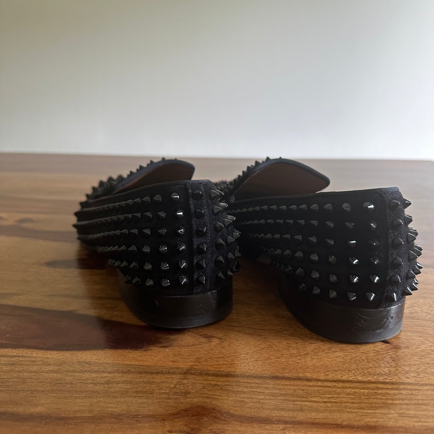 Christian Louboutin Spike Accent Slip-ons - Size 44