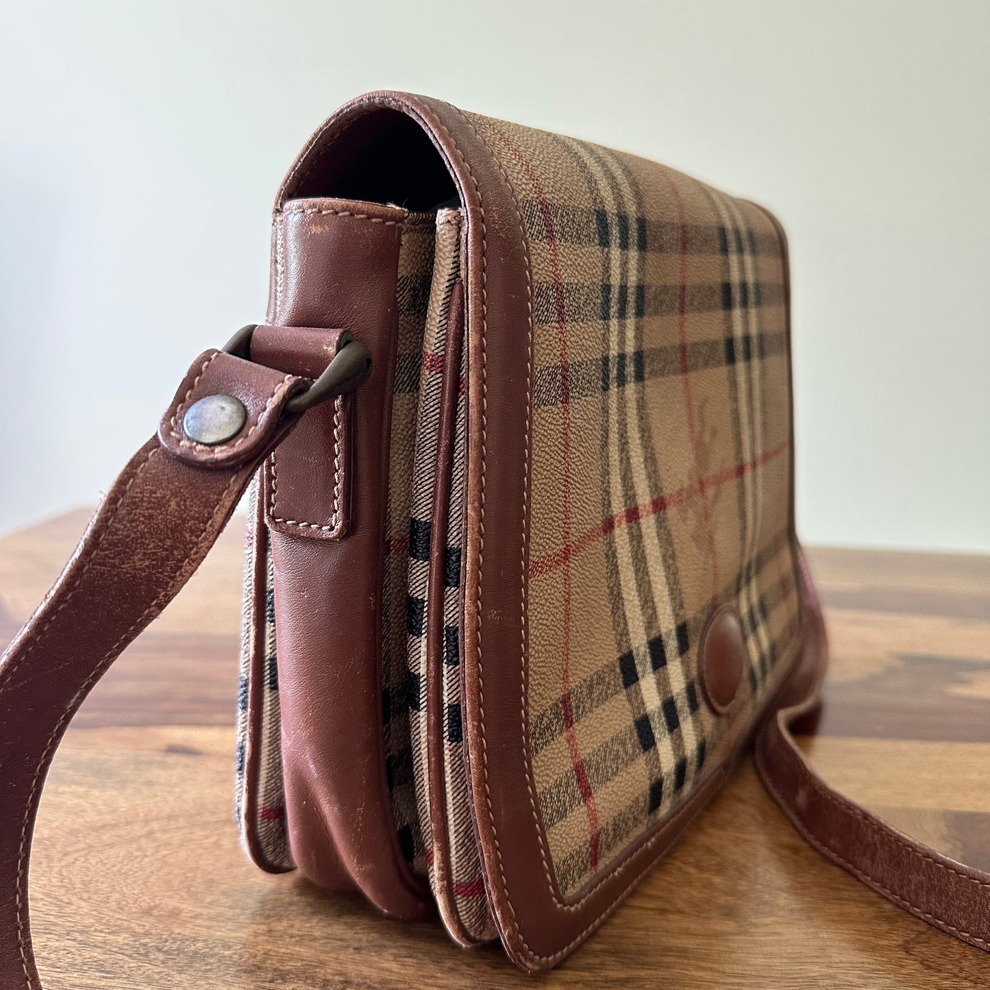 Burberry London Vintage Check Messenger Bag