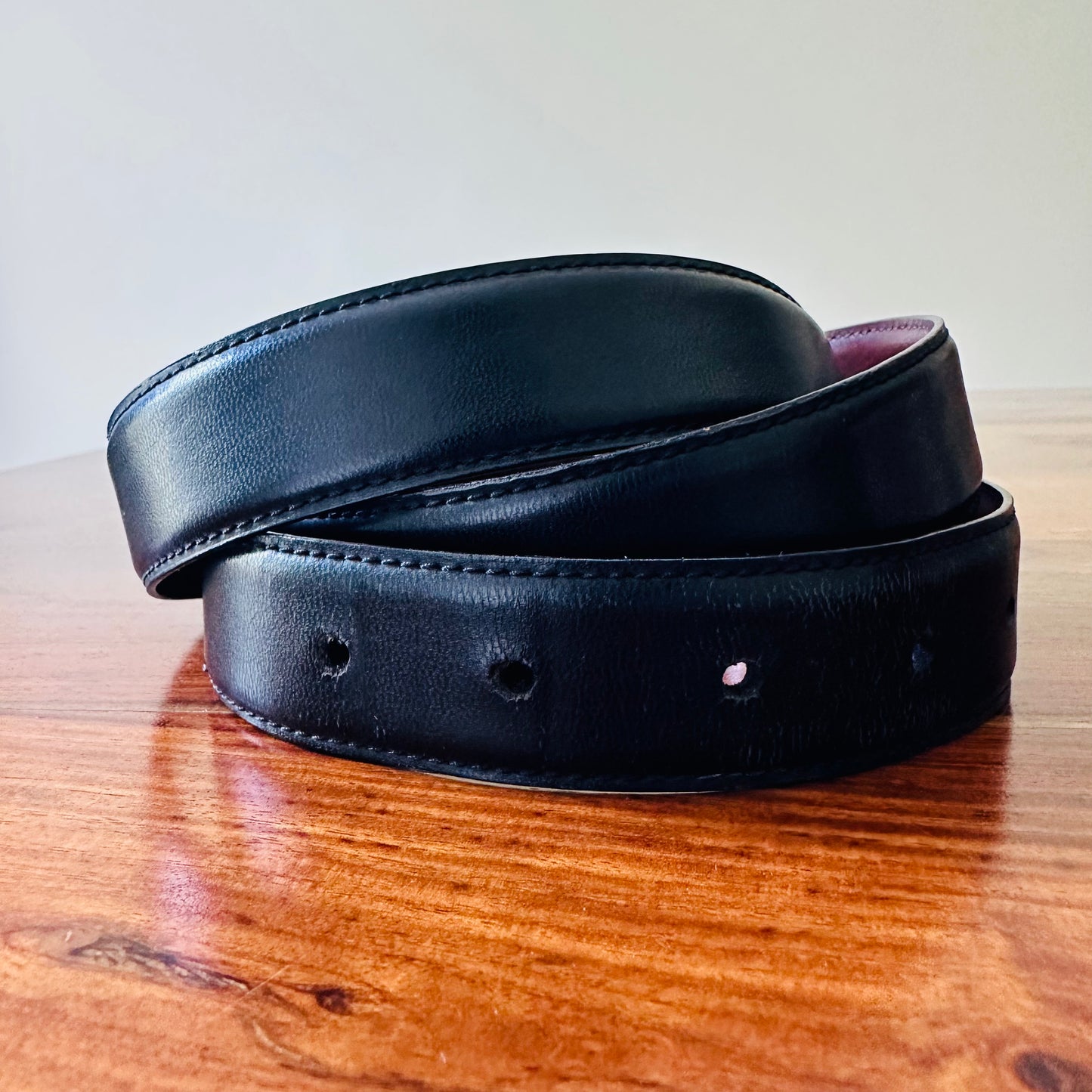 Mont Blanc Buckle Leather Belt - Size 38inches