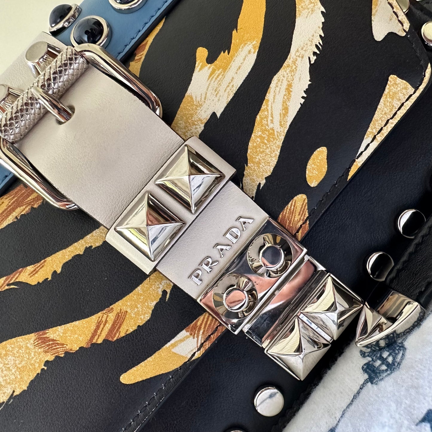 Prada Elektra Leather Crossbody Bag