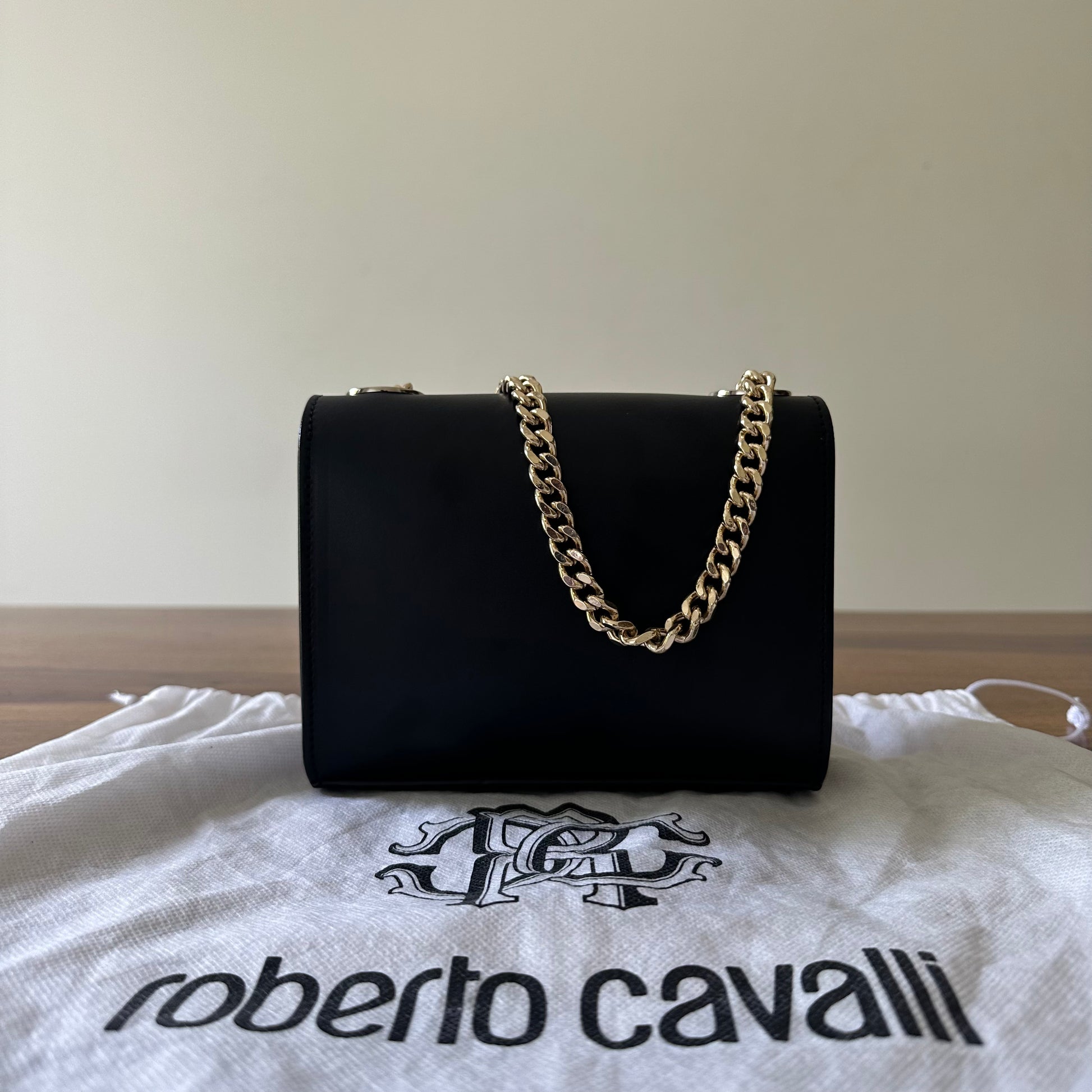 Roberto cavalli 2025 gold bag