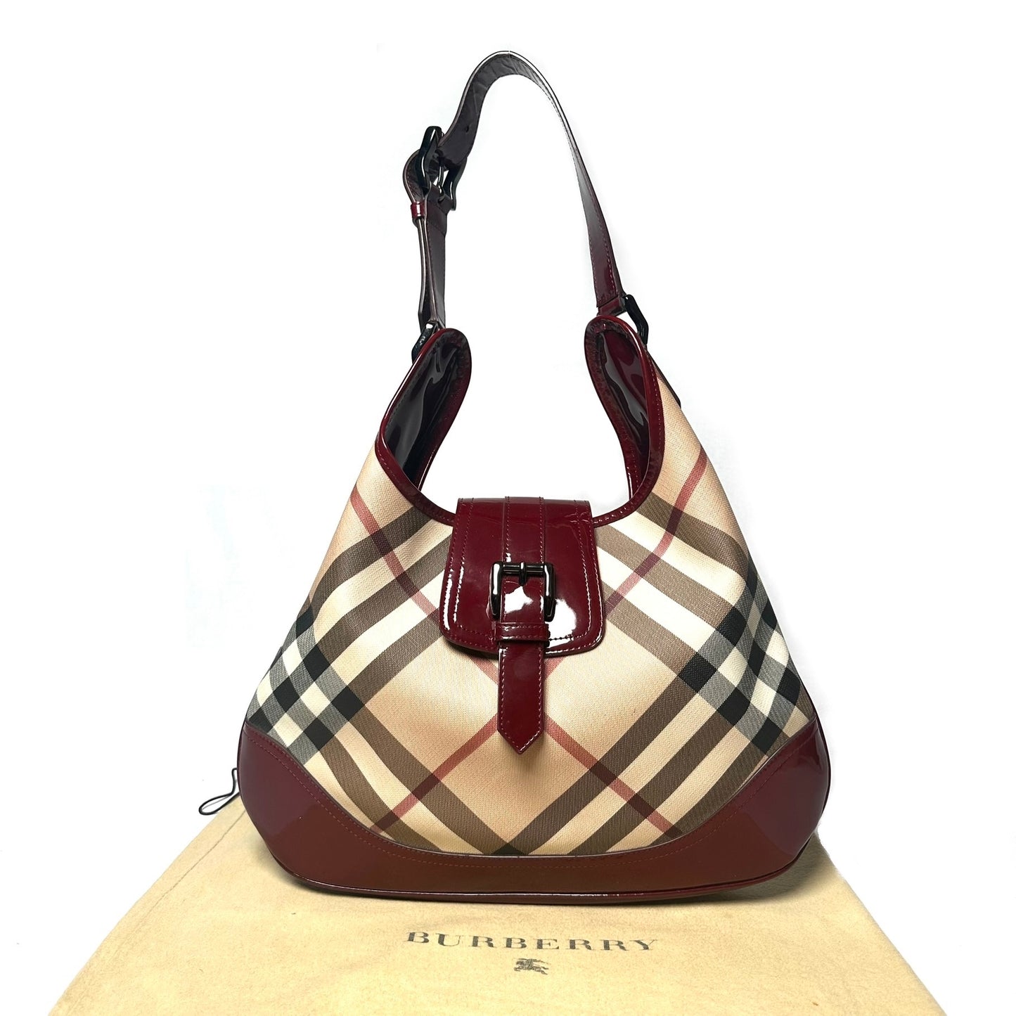 Burberry Brooke Nova Check Hobo Bag