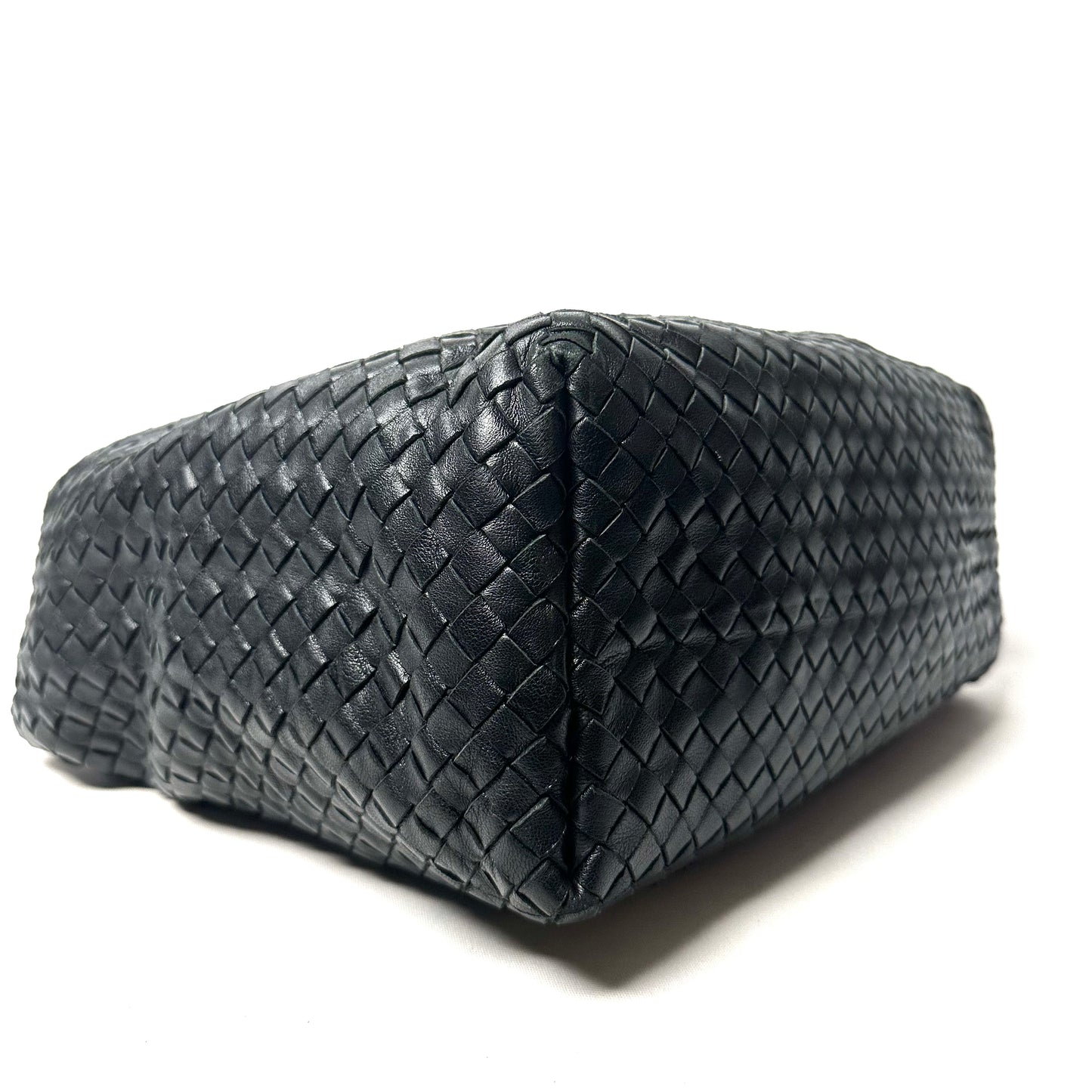 Bottega Veneta Nappa Intrecciato Pyramid Hobo with Antique Gold Hardware