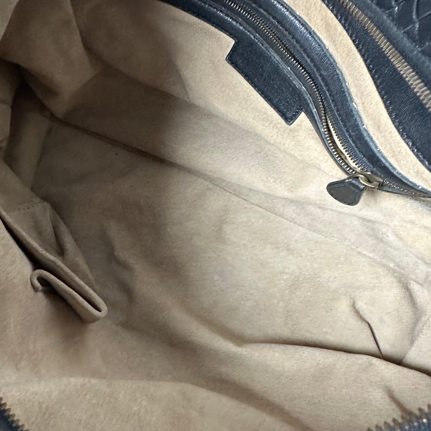 Bottega Veneta Nappa Intrecciato Pyramid Hobo with Antique Gold Hardware