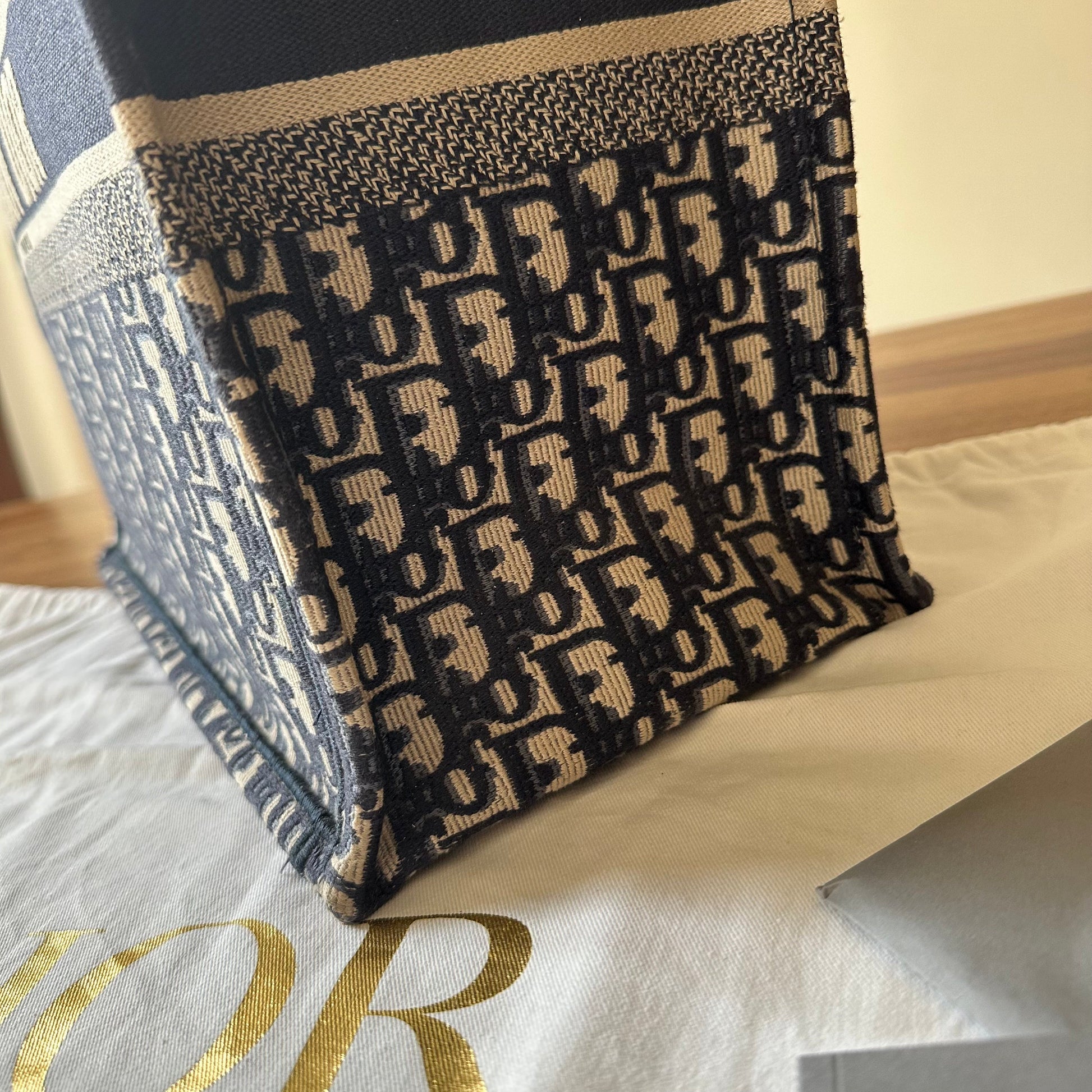 dior book tote real vs fake