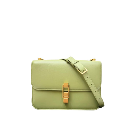 Saint Laurent Le Carré Bag in Sage Green Leather