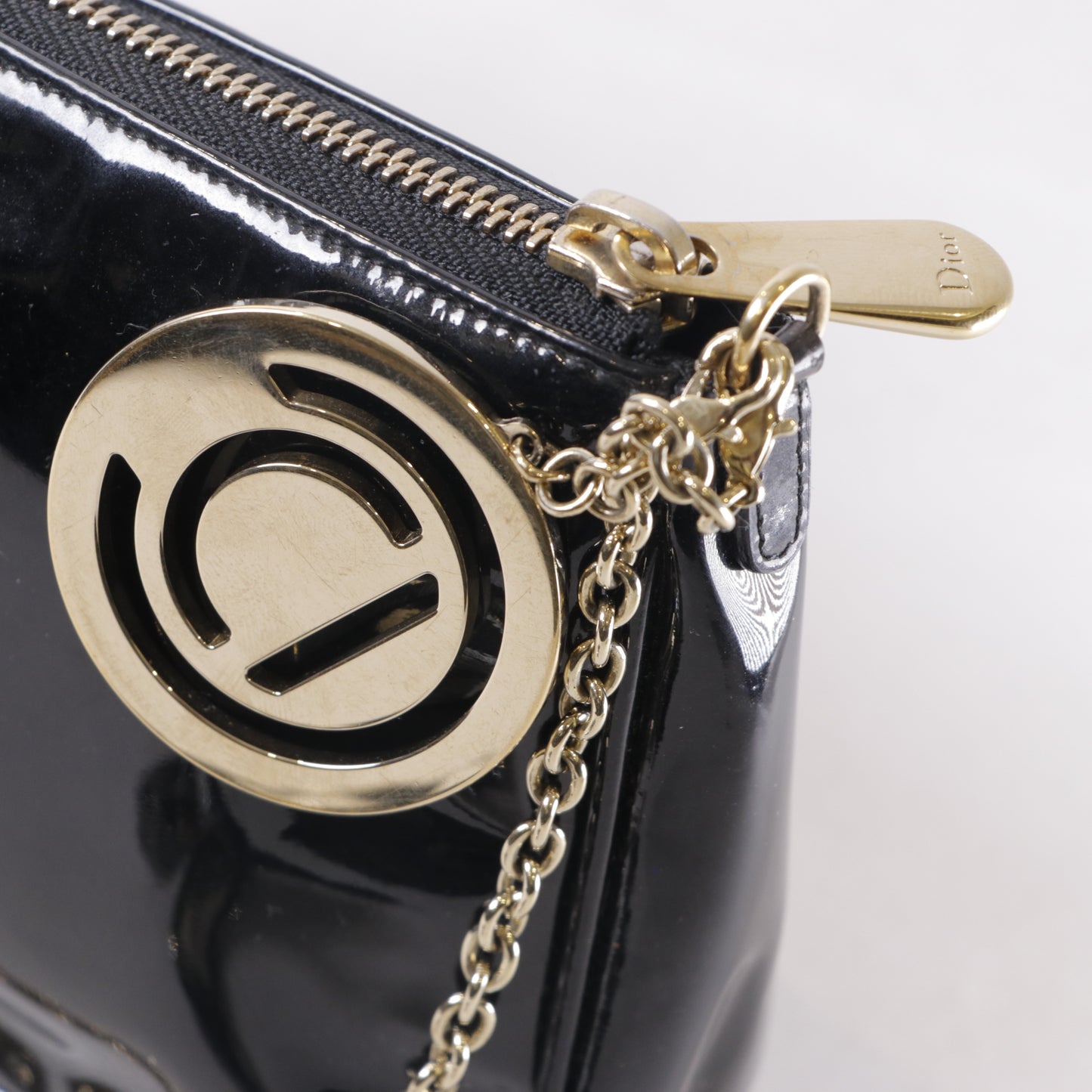Dior Black Patent Leather Pochette