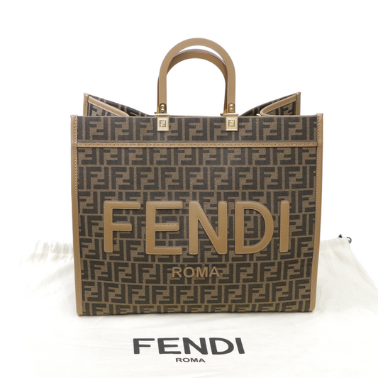 Fendi Large Zucca Sunshine Shopper Tote