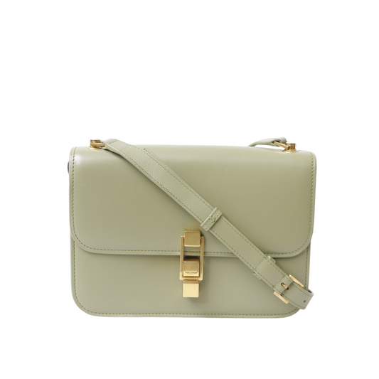 Saint Laurent Le Carre  Bag in Sage Green Leather
