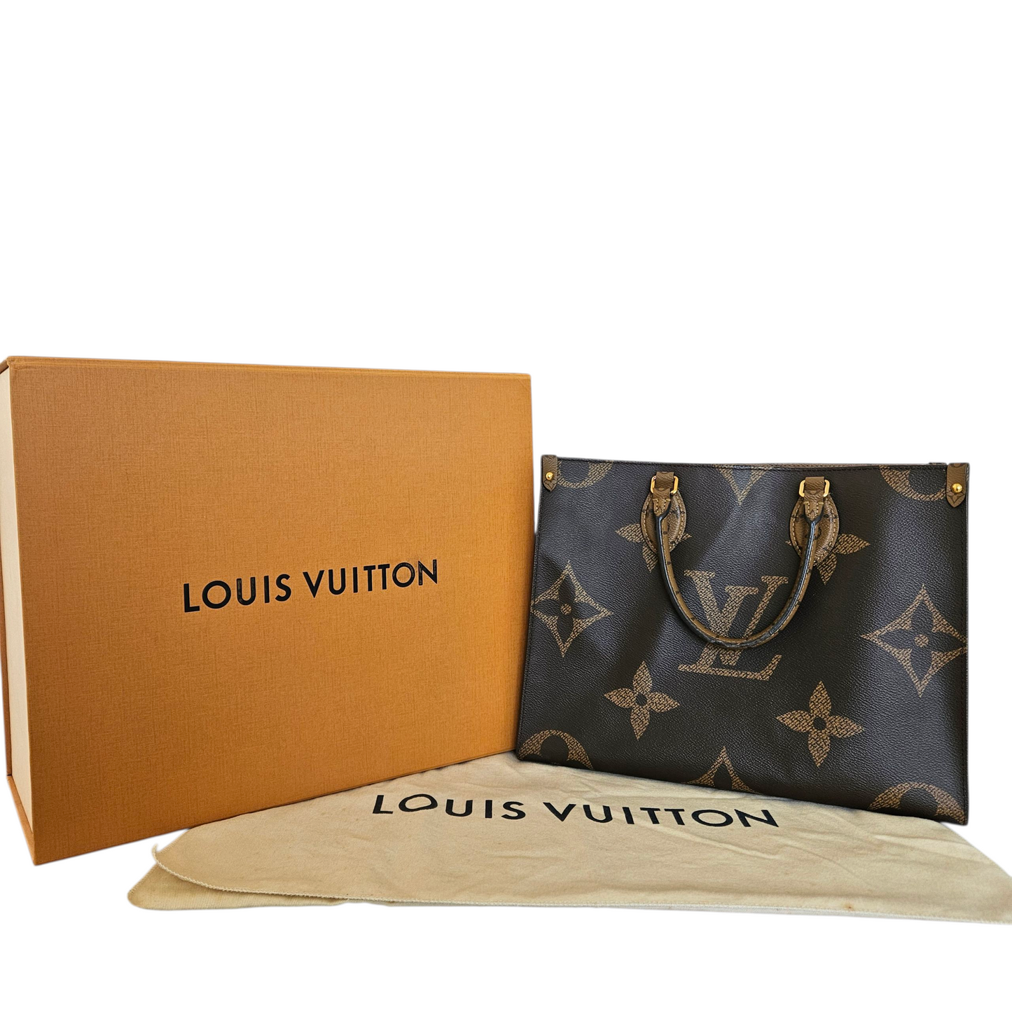 Louis Vuitton Reverse Monogram Canvas Gaint OntheGo MM Bag