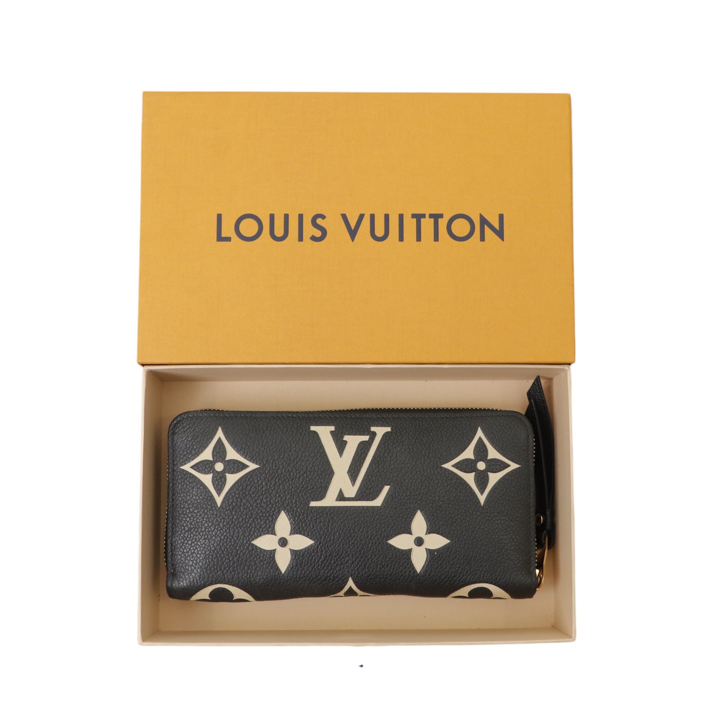 Louis Vuitton Monogram Giant Pattern Bicolor Empreinte Zippy Wallet