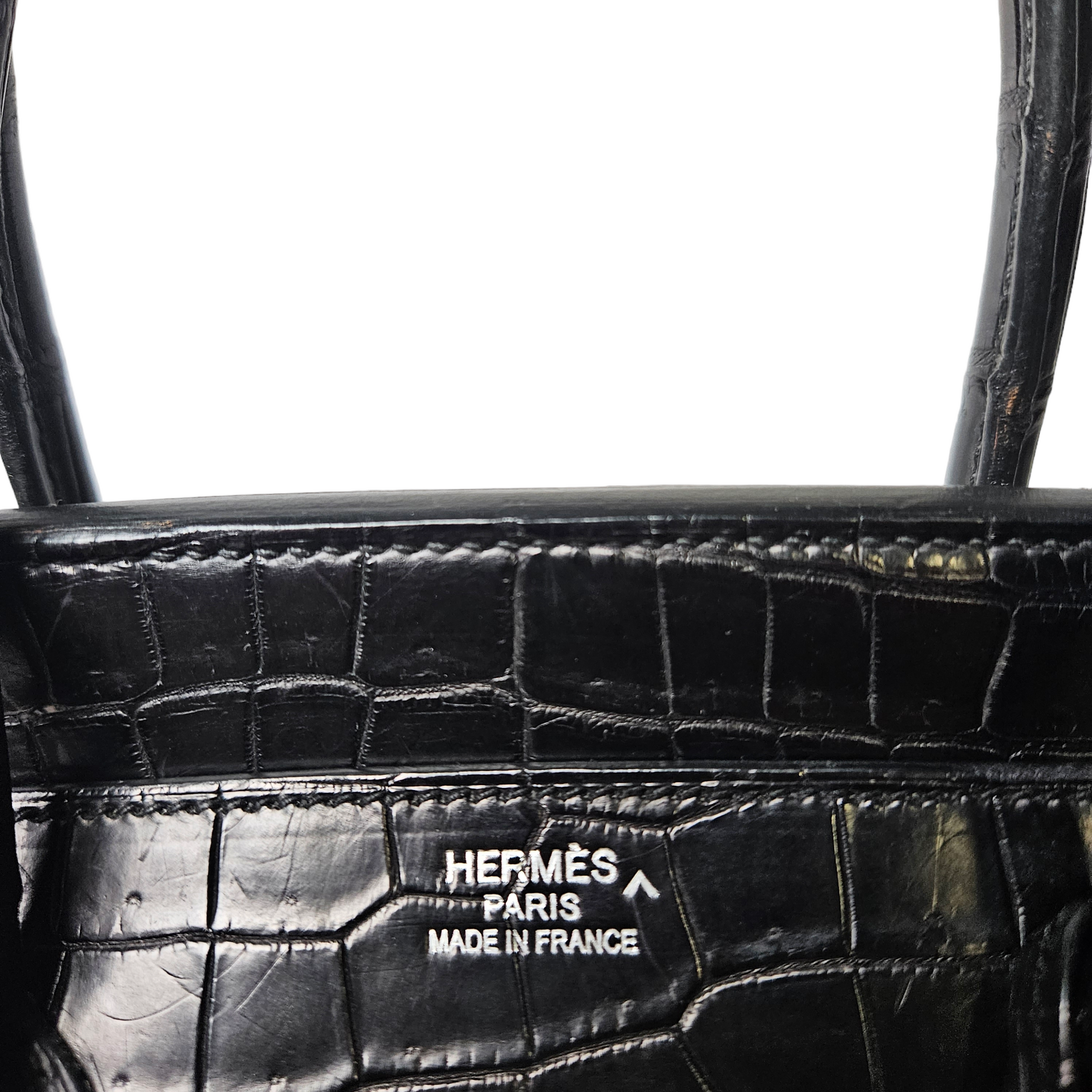 Hermes Shiny Porosus Crocodile Skin Birkin