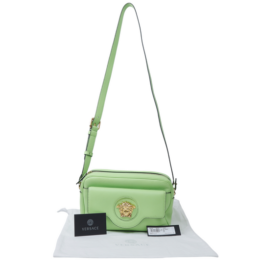 Versace Mint Calf Leather Camera Bag