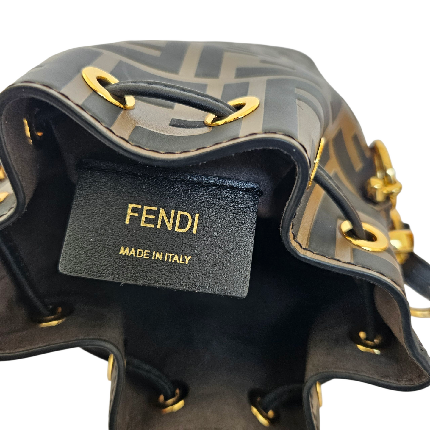 Fendi Zucca FF Mon Tresor Mini Bucket Bag