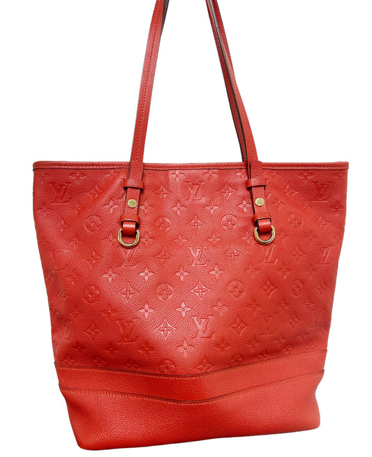 LOUIS VUITTON LV MONOGRAM EMPREINTE CITADINE PM TOTE BAG BLUE