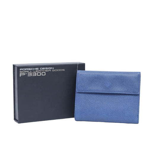 Porsche Design Wallet in Blue Leather