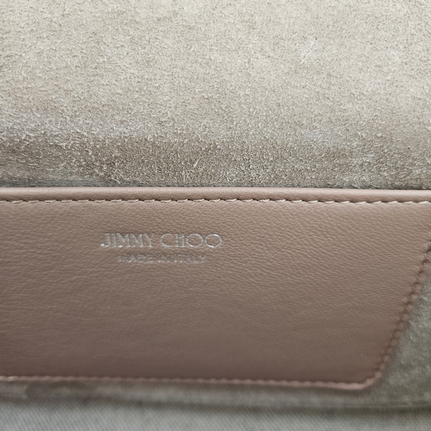 Jimmy Choo Glitter Clutch in Silver