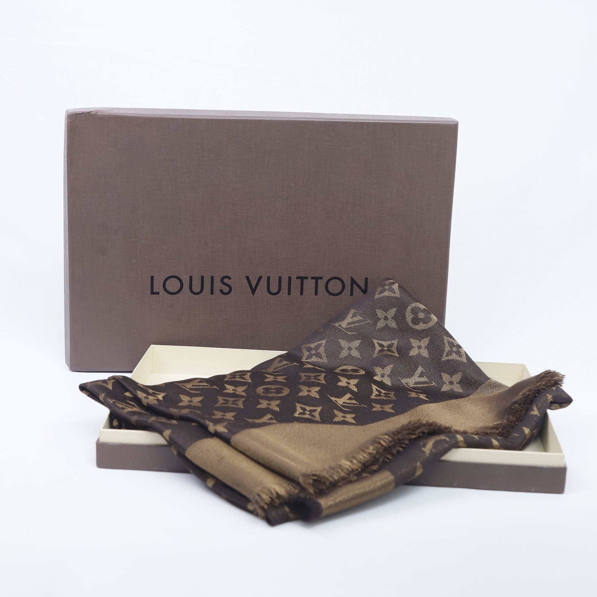 Louis Vuitton Monogram So Shine Blue Shawl - AWL1762 – LuxuryPromise