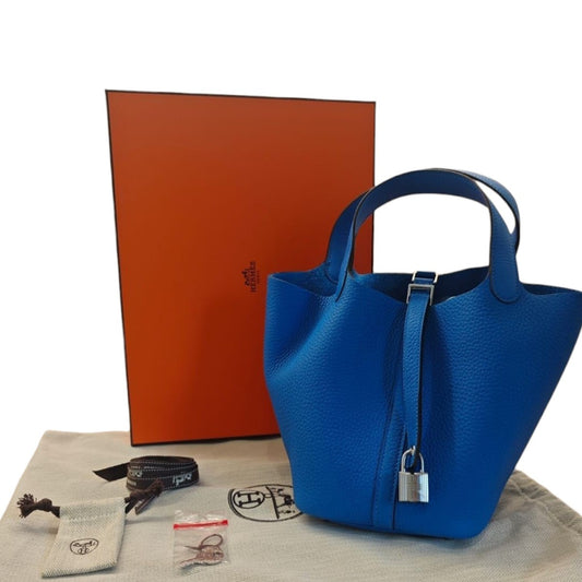 Hermès Picotin 18 in Bleu Hydra