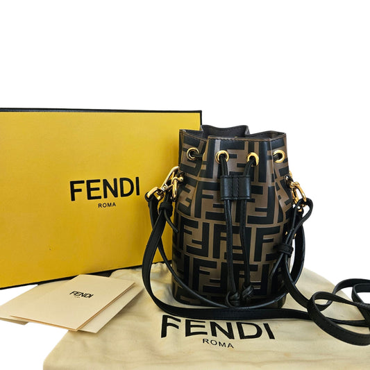 Fendi Zucca FF Mon Tresor Mini Bucket Bag